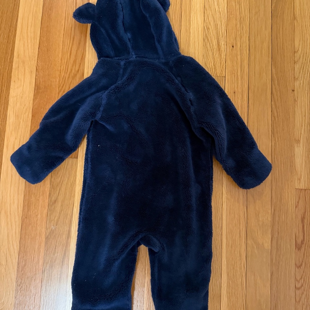 L.L. Bean Navy Kids Jacket with Bear Ears - Picture 3 of 3